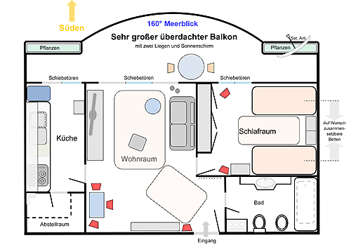 Grundriss der FeWo